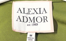 Load image into Gallery viewer, Alexia Admor Womens Brianna Green Short Sleeve Collared Polo Shirt Sz M With Tag
