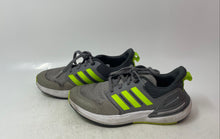 Load image into Gallery viewer, Adidas Boys RapidaSport IF8559 Gray Green Lace-Up Low Top Sneaker Shoes Size 3
