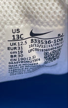 Load image into Gallery viewer, Nike Unisex Kids Court Royale 833536-108 White Leather Sneaker Shoes Size 13C
