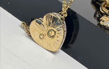 Load image into Gallery viewer, Authentic Swarovski Women's Gold Tone Crystal Accent Heart Necklace
