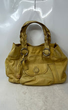 Load image into Gallery viewer, Fossil Womens Yellow Leather Inner Pockets Double Handle Shoulder Bag
