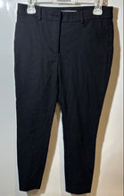 Load image into Gallery viewer, Loft Womens Black Flat Front Stretch Pockets Straight Leg Dress Pants Size 4
