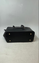 Load image into Gallery viewer, Marco Xenia Womens Black Double Handles Zipper Pockets Bottom Studs Tote Bag
