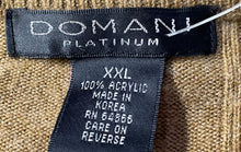 Load image into Gallery viewer, Domani Platinum Mens Brown Ribbed Knit Long Sleeve Pullover Sweater Size XXL
