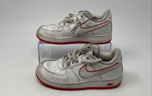 Load image into Gallery viewer, Nike Boys Force 1 Low FJ3484-101 White Red Lace-Up Sneaker Shoes Size 13C
