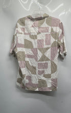 Load image into Gallery viewer, Zara Mens Multicolor Printed Short Sleeve Collared Button-Up Shirt Size L
