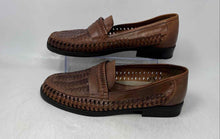 Load image into Gallery viewer, Giorgio Brutini Mens Brown Woven Leather Moc Toe Slip-On Loafer Shoes Size 10.5
