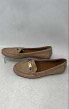 Load image into Gallery viewer, Coach Womens Peach Color Leather Round Toe Slip-On Flat Loafer Shoes Size 9
