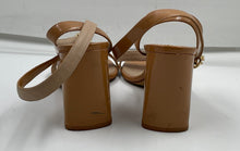 Load image into Gallery viewer, Authentic Tory Burch Womens Beige Leather Ankle Strap Sandals Sz 7M Damaged Worn
