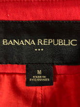 Load image into Gallery viewer, Banana Republic Womens Red 3/4 Sleeve Crew Neck Button Front Jacket Size M
