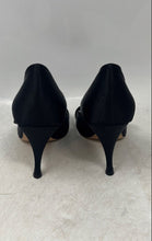 Load image into Gallery viewer, Cerre Womens Black Front Knot Exclusive High Stiletto Pump Heels Size 38
