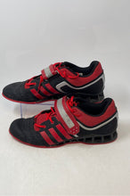 Load image into Gallery viewer, Adidas Mens Adipower Red Black Lace-Up Weightlifting Shoes Size 11.5
