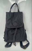 Load image into Gallery viewer, Authentic Tory Burch Womens Scout Black Adjustable Strap Backpack Worn Damaged
