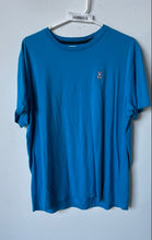 Load image into Gallery viewer, Psycho Bunny Mens Blue Pima Cotton Crew Neck Pullover T-Shirt Size 6
