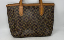 Load image into Gallery viewer, Fossil Womens Brown Inner Pockets Double Handle Shoulder Handbag
