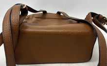 Load image into Gallery viewer, Michael Kors Womens Jessa Brown Pebbled Leather Adjustable Strap Zipper Backpack
