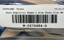 Load image into Gallery viewer, Enzo Angiolini Womens Blue Block Heel Adjustable Buckle Strappy Sandals Size 8 M
