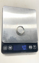 Load image into Gallery viewer, Women's Silver Tone Adjustable Ring Size 9. Weight 4.0g

