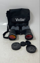 Load image into Gallery viewer, Vivitar Black And Gray Coated Optics Full-Size Binoculars With Carrying Case

