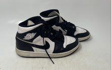 Load image into Gallery viewer, Nike Womens Air Jordan 1 Mid DV0991-101 Black White Lace-Up Sneaker Shoes Size 7
