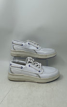 Load image into Gallery viewer, Sperry Mens US12 STS25901 White Leather Low Top Round Toe Boat Shoes Size 10
