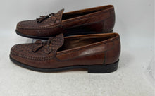 Load image into Gallery viewer, Johnston &amp; Murphy Mens Domani Brown Woven Leather Slip-On Loafer Shoes Size 9.5M
