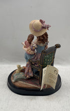 Load image into Gallery viewer, Vintage Monti Franco Women And Child Reading Collectible Porcelain Figurine
