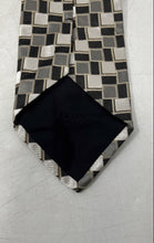 Load image into Gallery viewer, Hugo Boss Mens Brown Gray Printed Adjustable Pointed Tie
