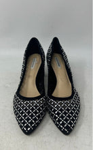Load image into Gallery viewer, Alex Marie Womens Black Slip-On Pointed Toe Rhinestone Party Pump Heels Size 6
