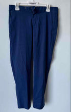Load image into Gallery viewer, Hugo Boss Womens Blue Wool Flat Front Straight Leg Dress Pants Size 30R
