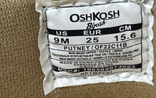 Load image into Gallery viewer, OshKosh B'Gosh Kids Putney Brown Low Top Lace-Up Sneaker Shoes Size 9M
