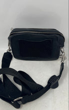 Load image into Gallery viewer, Tannino Womens Black Pebbled Leather Adjustable Strap Double Zip Crossbody Bag
