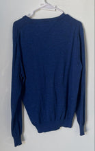 Load image into Gallery viewer, Tommy Hilfiger Mens Blue Premium Cotton Long Sleeve V-Neck Pullover Sweater Sz M
