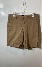 Load image into Gallery viewer, Hugo Boss Mens Khaki Flat Front Slim Fit Stretch Chino Shorts Size 30R
