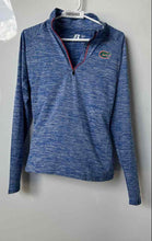 Load image into Gallery viewer, Russell Athletic Womens Blue Florida Gators 1/4 Zip Activewear Top Size M 8-10
