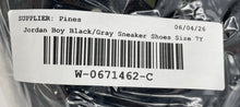 Load image into Gallery viewer, Authentic Nike Boys Jordan Dub Zero Black Gray Sneaker Shoes Size 7Y Stained
