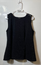 Load image into Gallery viewer, Ann Taylor Womens Black Round Neck Sleeveless Pullover Tank Top Size L
