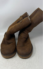 Load image into Gallery viewer, UGG Womens Sutter 1005374 Brown Leather Mid-Calf Buckle Motorcycle Boots Size 8
