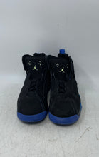 Load image into Gallery viewer, Nike Boys Air Jordan True Flight 343795-074 Black Blue Sneaker Shoes Size 4.5Y
