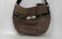Load image into Gallery viewer, Rosetti Womens Bay Breeze Brown Top Zipper Integrated Adjustable Strap Hobo Bag
