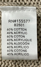 Load image into Gallery viewer, Miracle Womens Khaki White Beach Lightweight Pullover Sweater Sz XS/S With Tags
