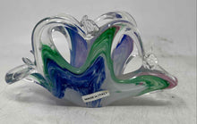 Load image into Gallery viewer, Art Glass Multicolor Abstract Swirl Tableware Kitchen Napkin Holder
