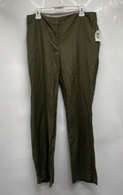 Load image into Gallery viewer, Anne Klein Womens Green Flat Front Regular Fit Trouser Pants Size 12 With Tag
