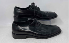 Load image into Gallery viewer, Aston Grey Mens Black Leather Lace-Up Low Top Derby Dress Shoes Size 11
