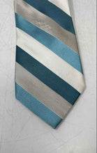 Load image into Gallery viewer, Perry Ellis Mens Multicolor Striped Silk Adjustable Designer Formal Pointed Tie
