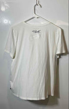 Load image into Gallery viewer, Karl Lagerfeld Womens White Embellished Short Sleeve Pullover T-Shirt Size L
