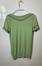 Load image into Gallery viewer, Armani Collezioni Womens Light Green Short Sleeve Boat Neck Blouse Top Size 6

