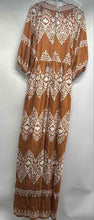 Load image into Gallery viewer, Fashion Nova Womens Brown White Printed Daphne One-Piece Jumpsuit Sz XL With Tag
