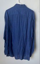Load image into Gallery viewer, Mondo Mens Blue Long Sleeve Spread Collar Regular Fit Button-Up Shirt Size L 52
