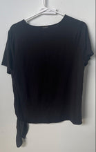 Load image into Gallery viewer, Michael Kors Womens Black Short Sleeve Crew Neck Blouse Top Size Large
